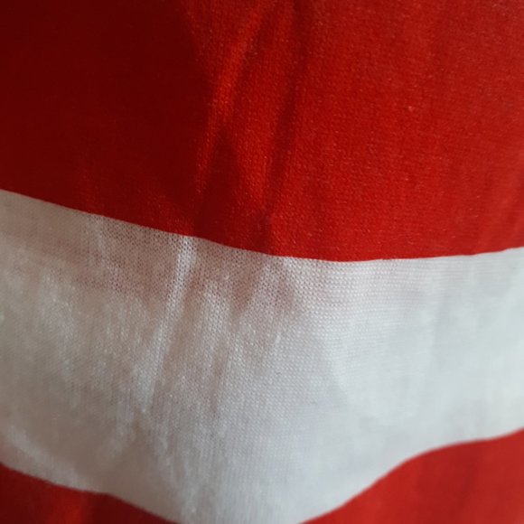 NWOT. Red and white striped tank with bow back detail - Picture 4 of 4